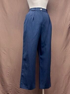 Vtg Pleated trouser silky tailored pant